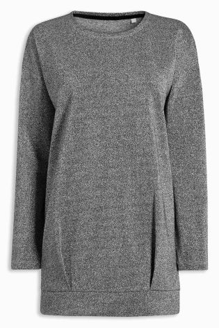 Grey Metallic Sweater
